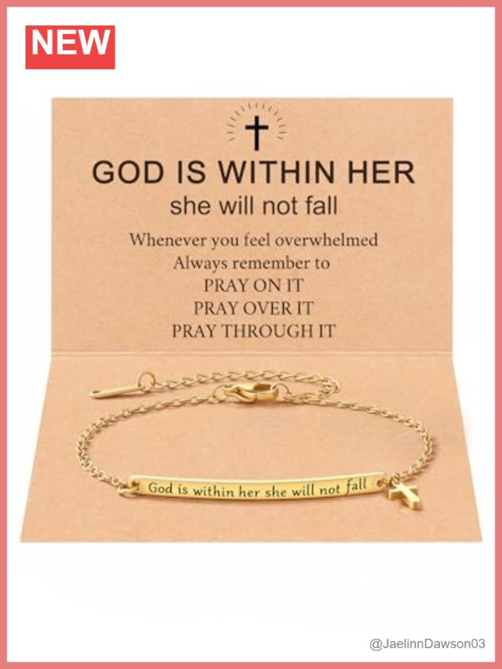 Inspirational Bible Verse Bracelet with Extension Chain - Christian Jewelry Gift